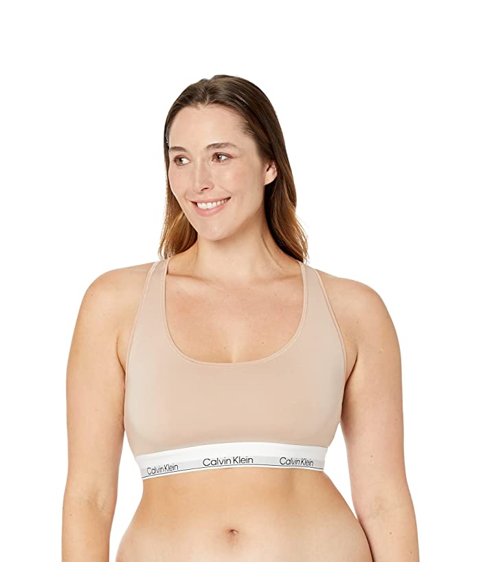 Calvin Klein Plus Size Modern Naturals Unlined Bralette QF7045