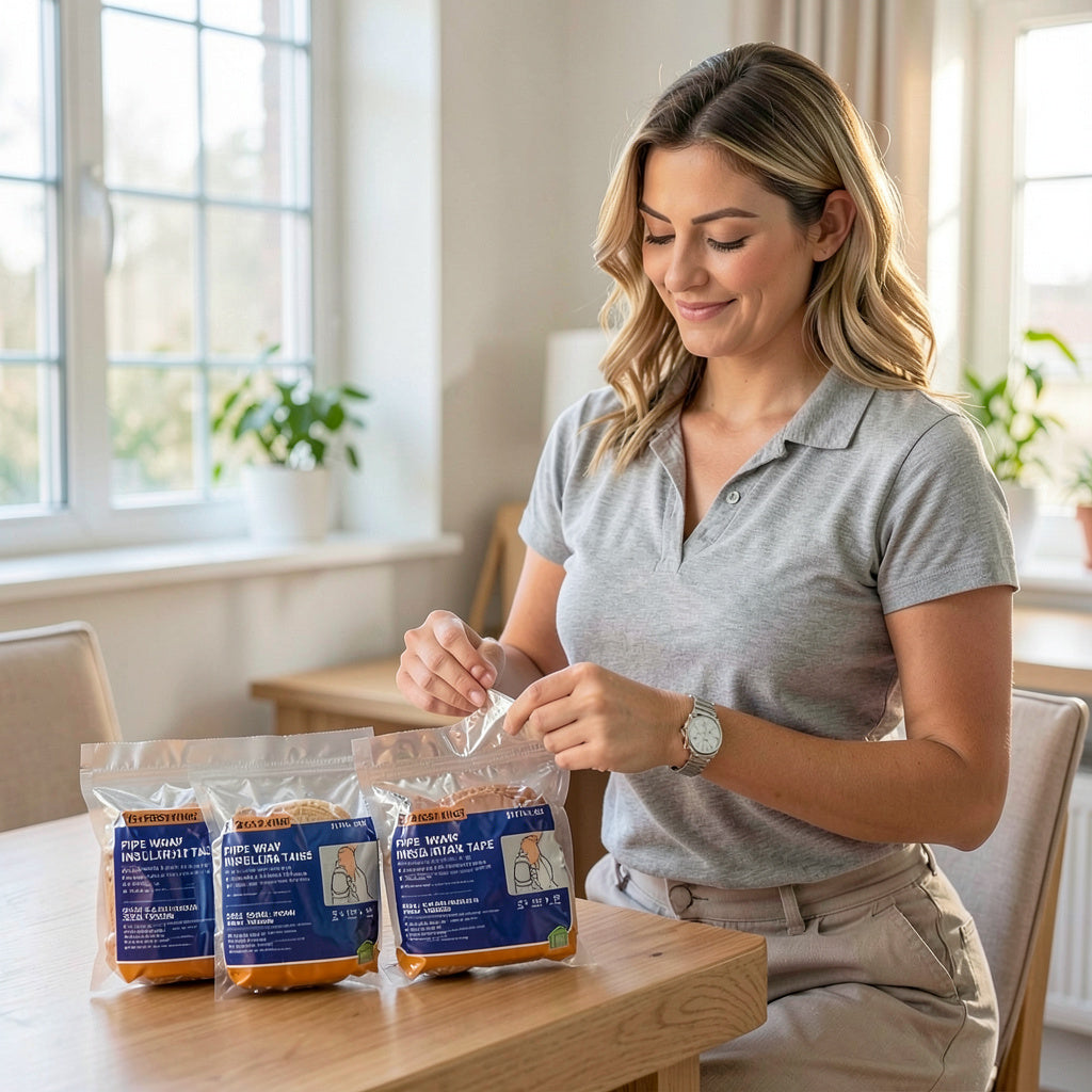 Frost King Pipe Wrap Insulation Tapes 1/8 x 2 x 15′ - Self Foil and Foam 3 Pack