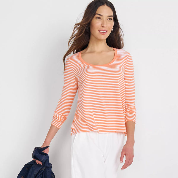 Lands End Womens Power Performance Long Sleeve Scoopneck Tee