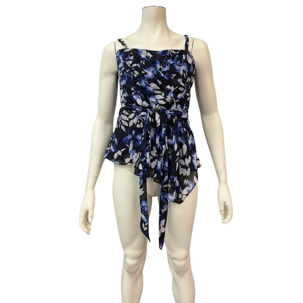 White House Black Market Floral Bustier Top, Size 10