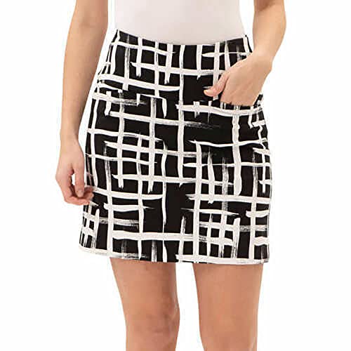 SCandCO Womens Comfortable Stretch Double Wraparound Skort