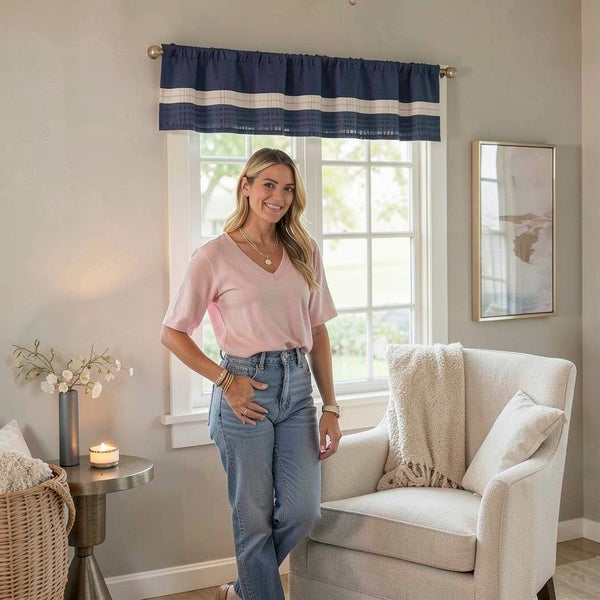 Madison Park Infinity Polyoni Pintuck Window Valance