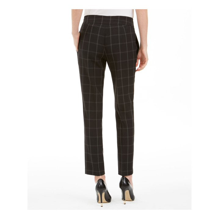 Kasper Womens Black Pinstripe Pants, Size 10