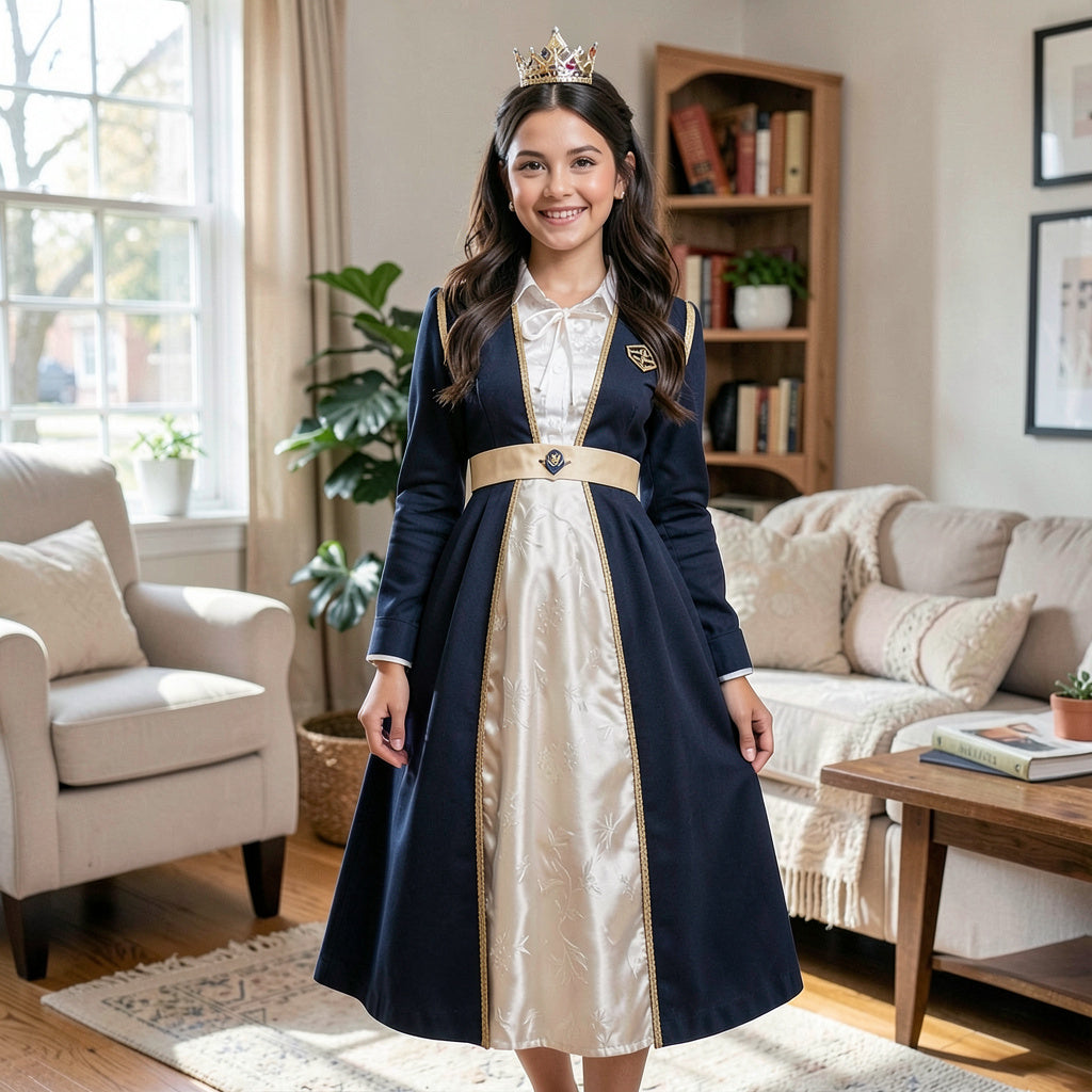 Forum Novelties Girls Royal Navy Princess Costume, Size Small