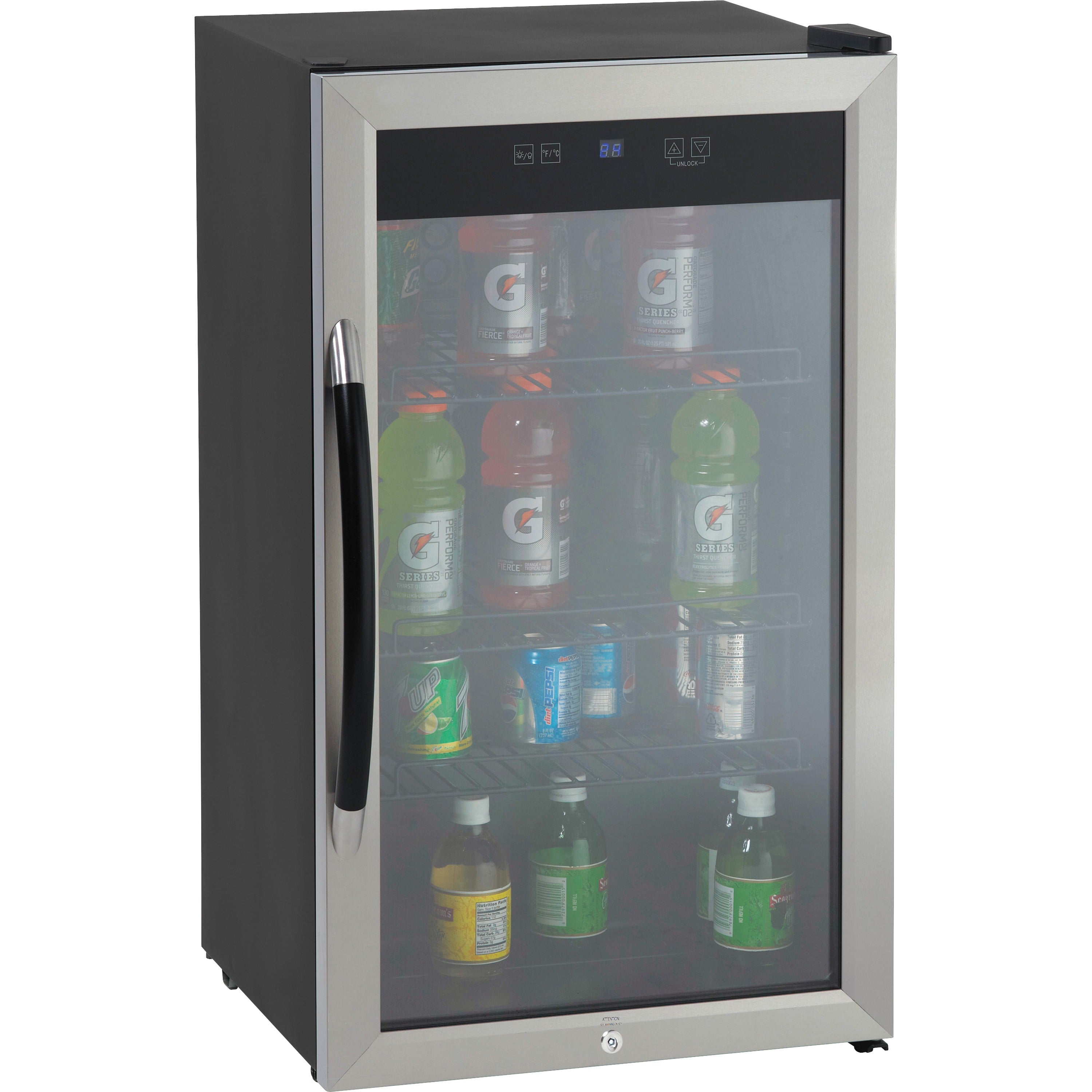 Avanti 18 .75 in. 10-Bottle Wine and 70-Can Beverage Cooler in Black