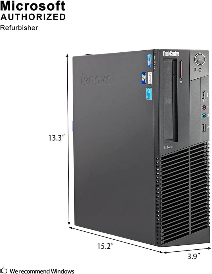 Lenovo ThinkCentre M82 SFF Computer, Core i5-3470 3.6GHz, 16GB RAM, 2TB HDD