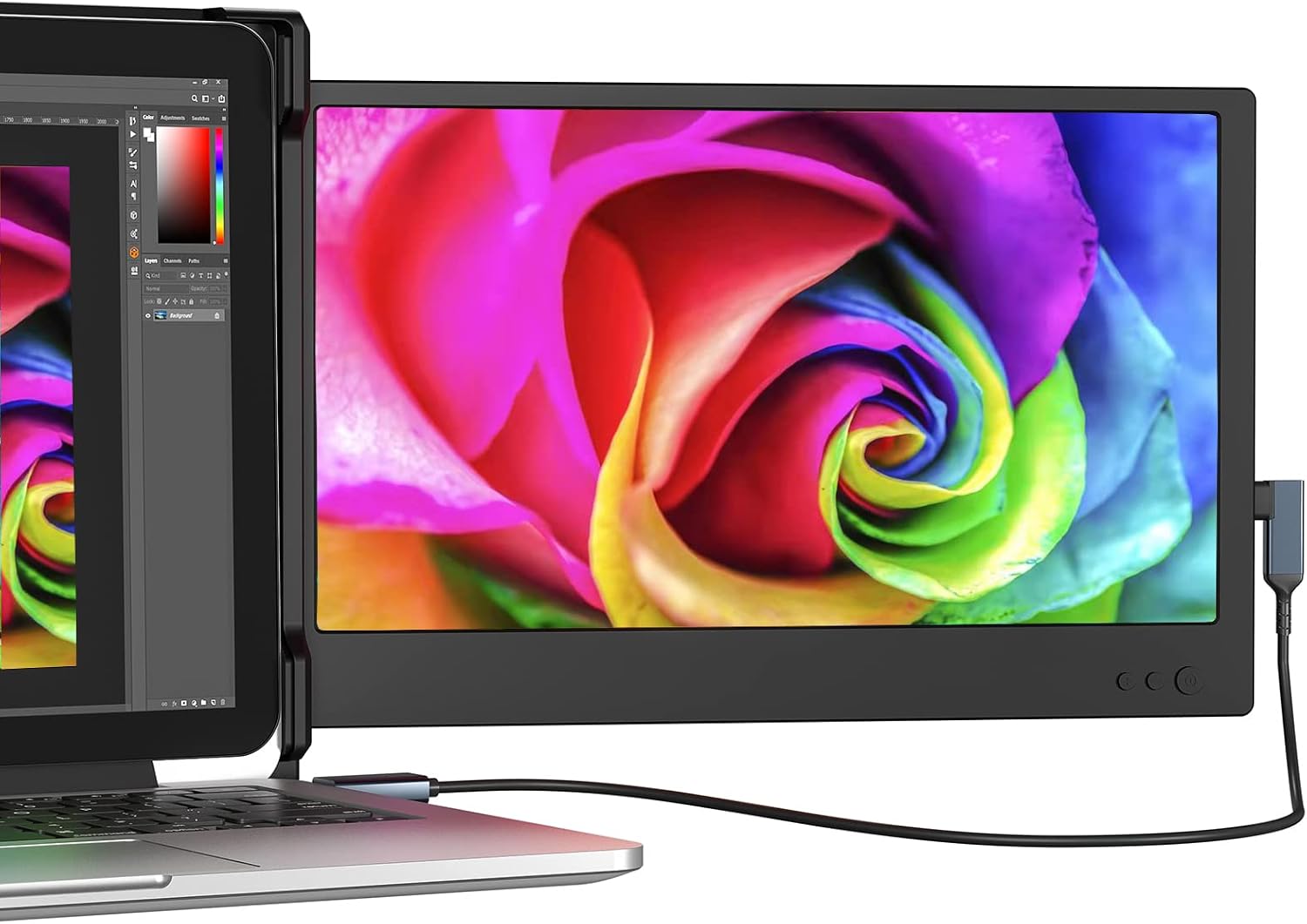 CIDETTY New 12 Portable Monitor for Laptop, Full HD IPS 1080P Display Extender