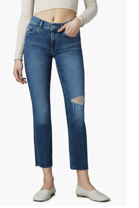 DL1961 Womens Mara Instasculpt Ankle Straight Leg Jeans