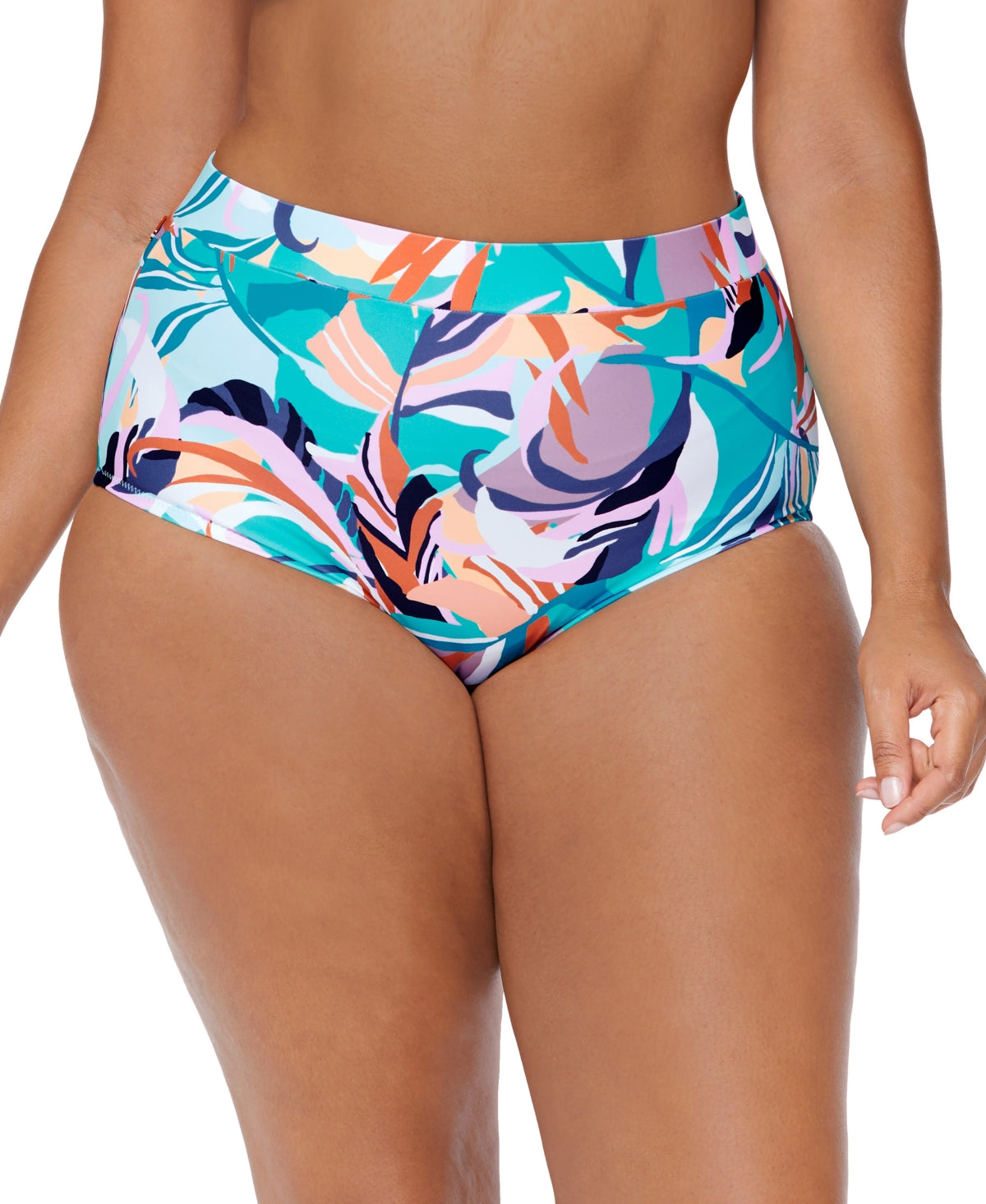 Raisins Curve Plus Size Printed Korakia Island Bikini, Size 18W