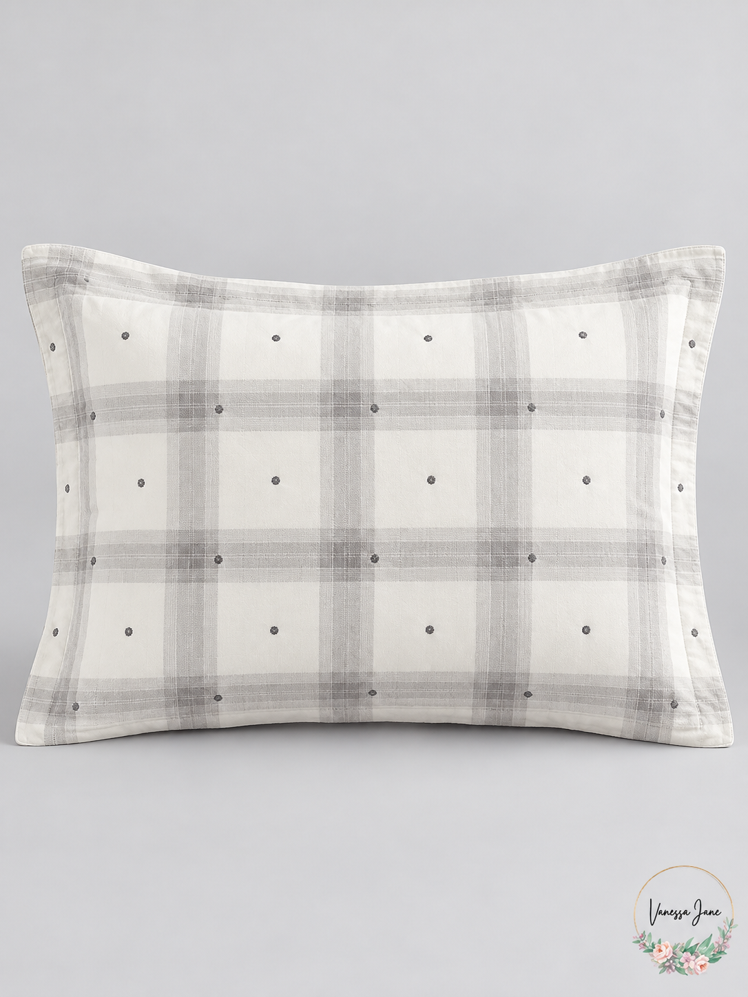 Martha Stewart Standard Pillow Sham – Plaid or Multicolor Patchwork stock