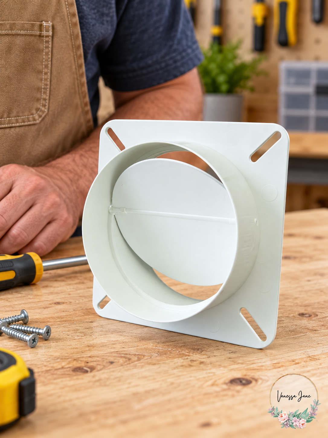 Everbilt White 4-Inch Draft Blocker lifestyle photo