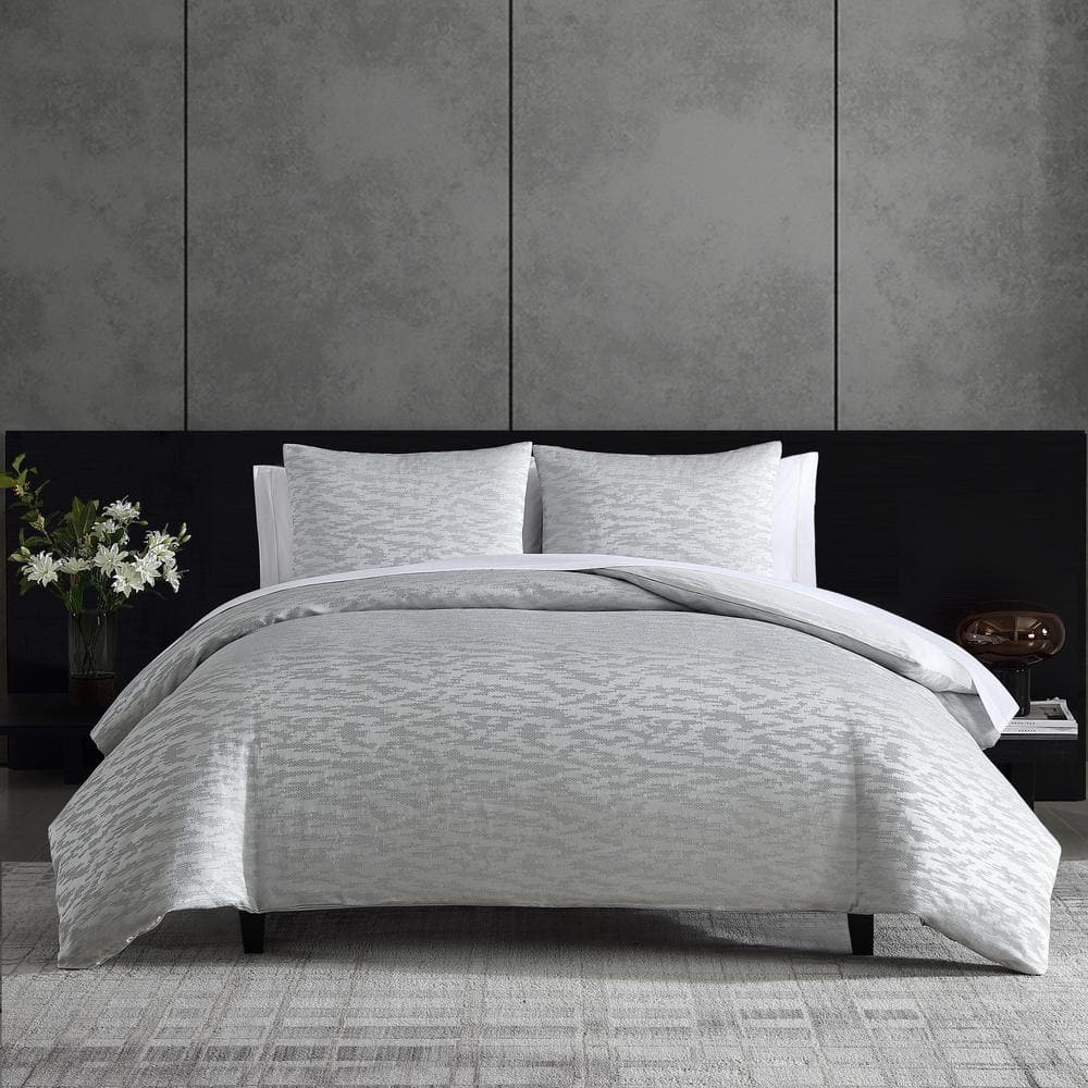 Vera Wang Illusion Grey Comforter Set, King