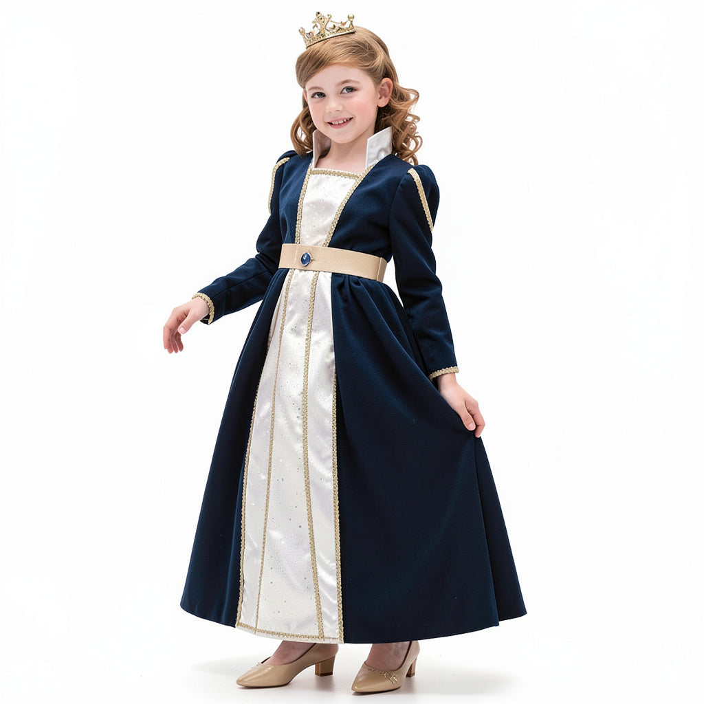 Forum Novelties Girls Royal Navy Princess Costume, Size Small