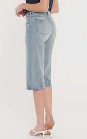 NYDJ Wide Leg Denim Pedal Pusher Capri Jeans, Size 12