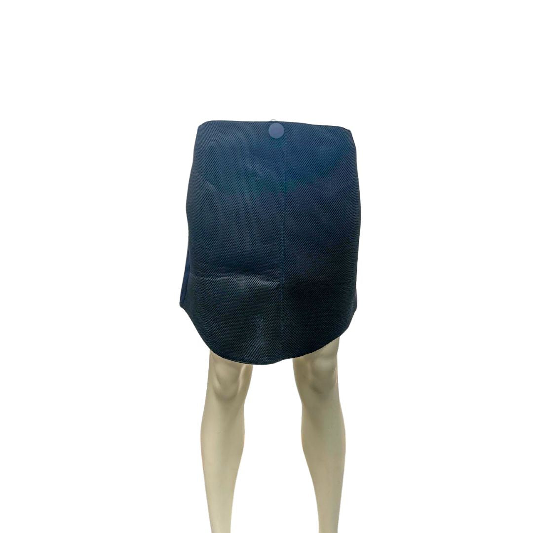 Emporio Armani Satin Techno Two-tone Mini Skirt, Size  4US