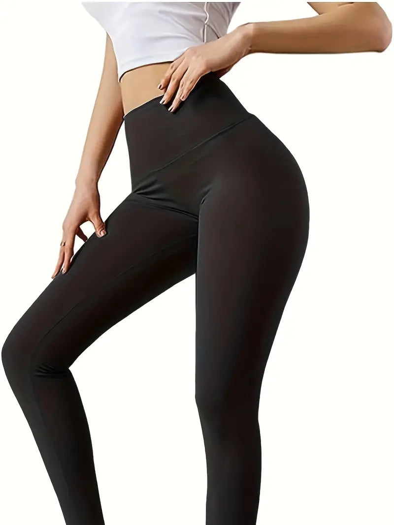 High Waist Butt Lifting Sports Fitness Yoga Pants, Size M