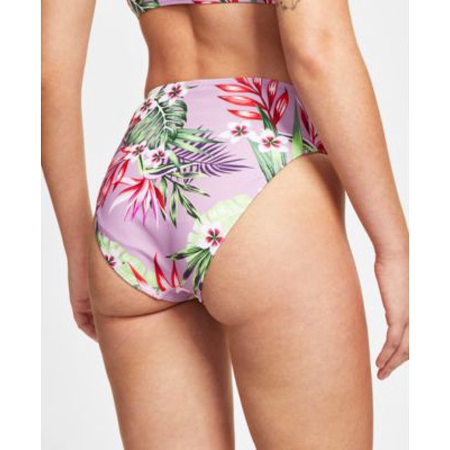 Salt + Cove Juniors Printed High-Waist Bikini Bottoms