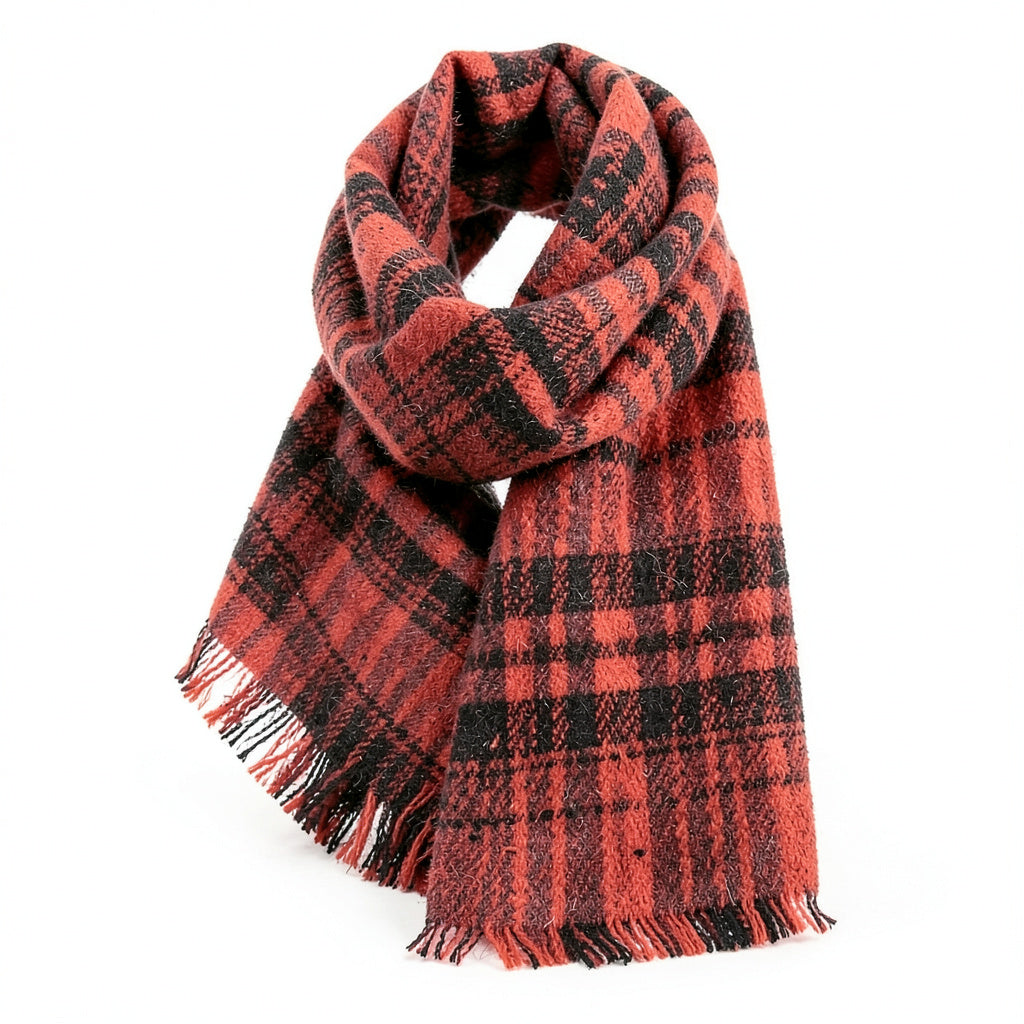 Charter Club Classic Plaid Bouclé Scarf