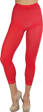 ToBeInStyle Womens Opaque Ankle Long Nylon Footless Fun Tights, OS