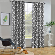 Melodieux Moroccan Fashion Room Darkening Blackout Grommet Top Curtains 50x60