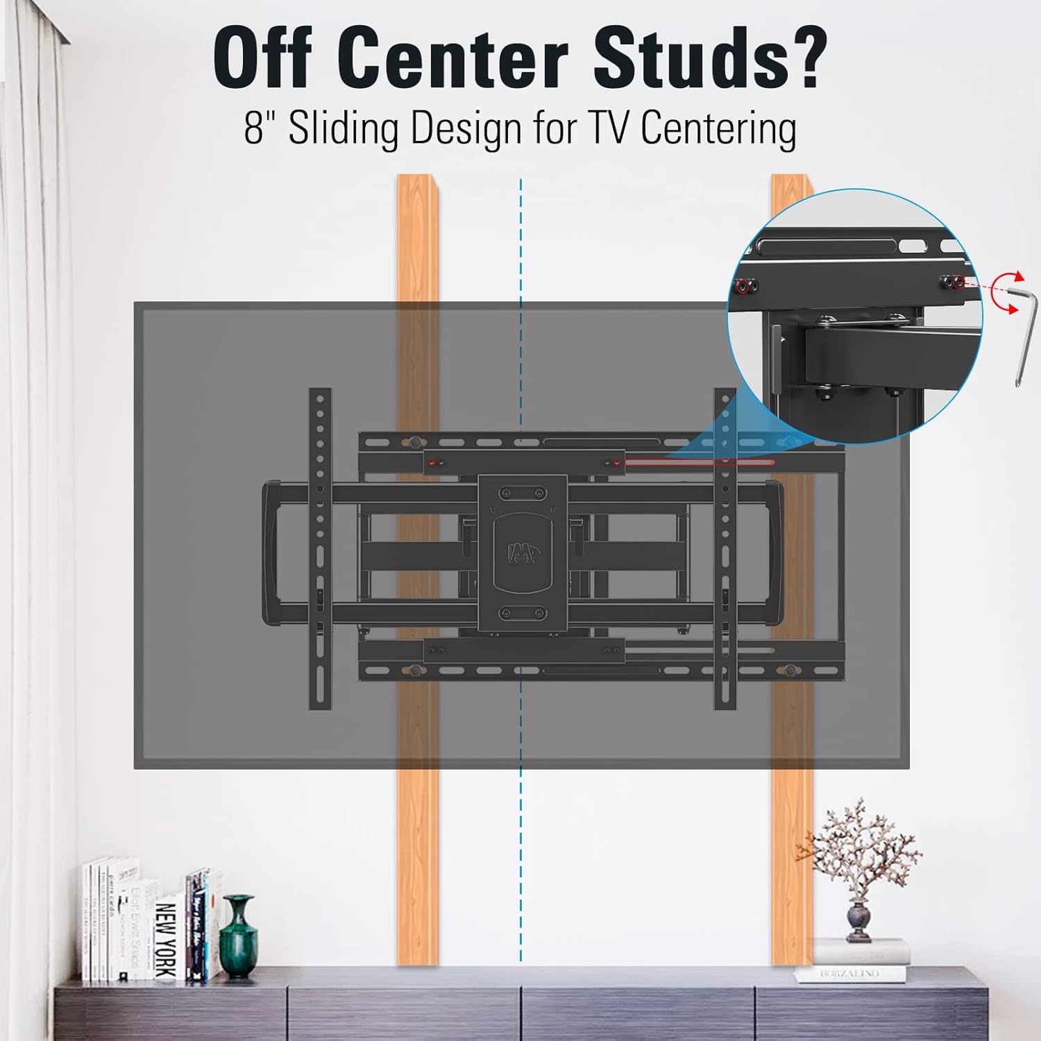 Mounting Dream Sliding TV Wall Mount for 42-86in TVs