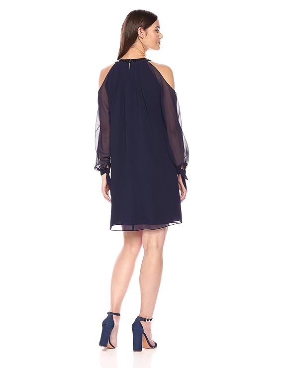 Nic+zoe Women’s Floating in Dress Twilight, Navy, Size 10