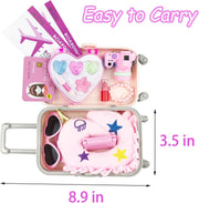 17Pcs 18 Inch Girl Doll Clothes and Accessories Doll Accessories Case Luggage Tr