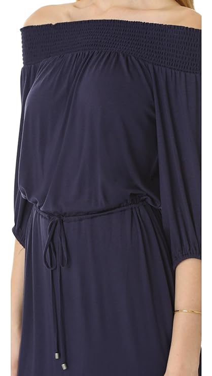 Ella Moss Womens Essential Bella Off The Shoulder Dress, Black, Size Small