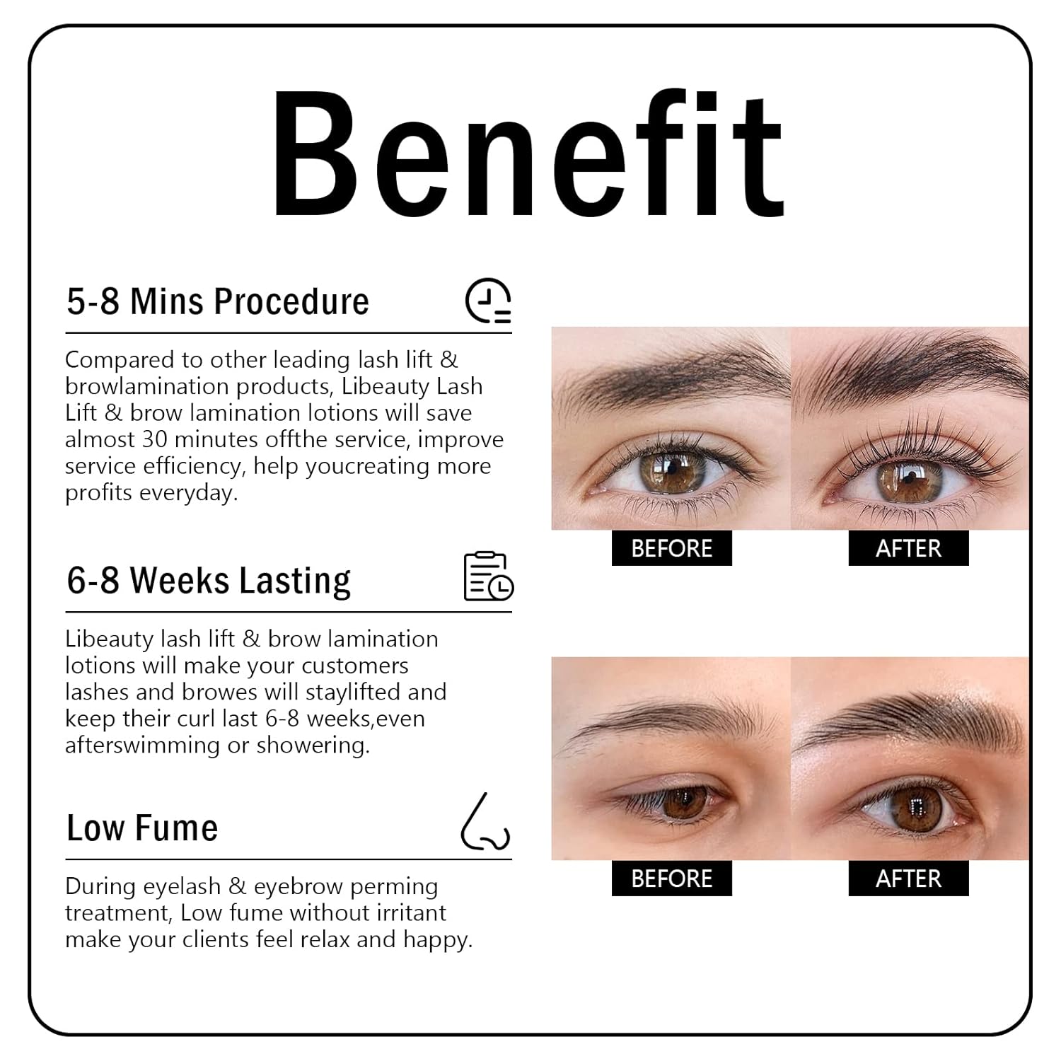 Libeauty Eyelash Lift and Color Kit Brow Lamination Kit