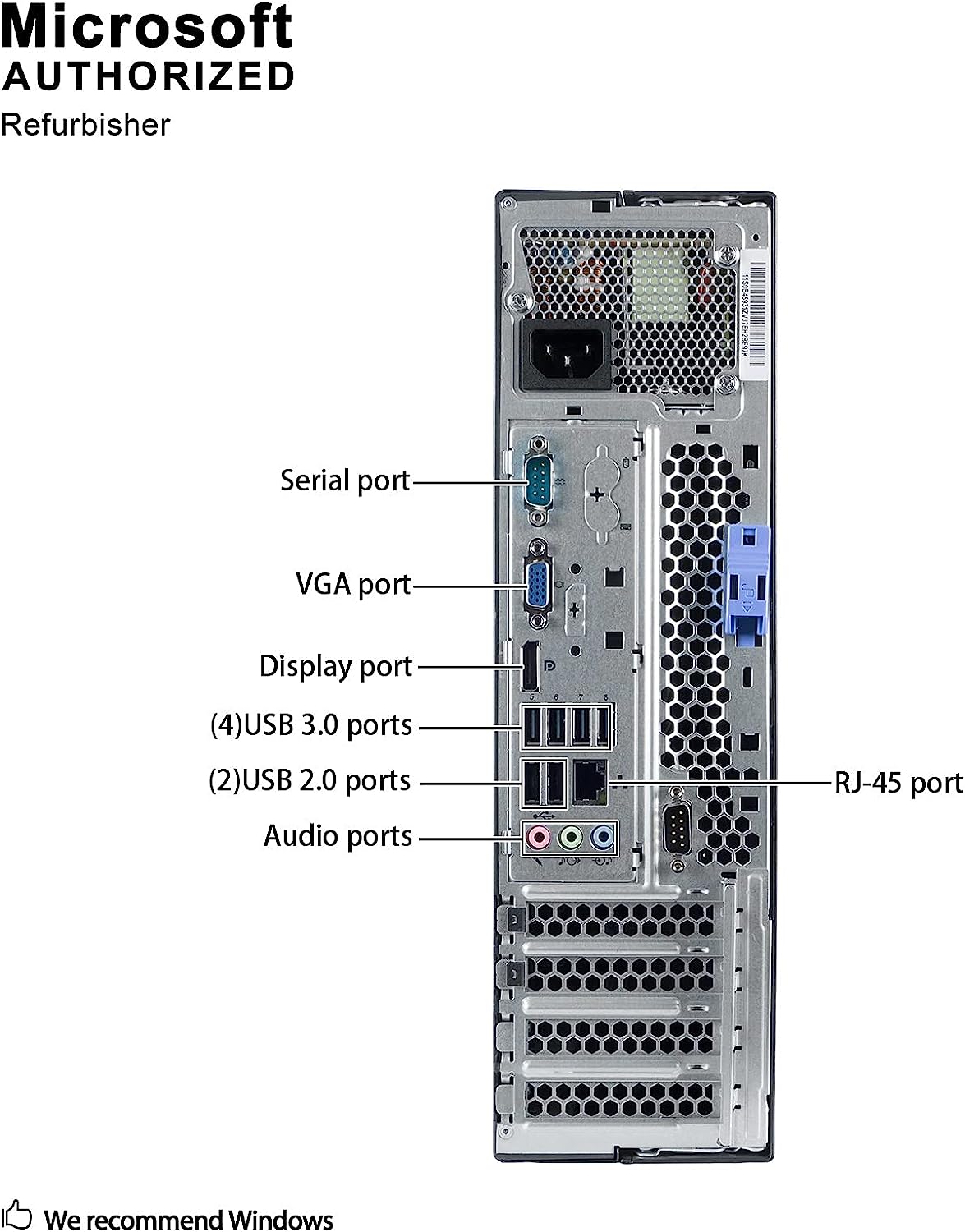 Lenovo ThinkCentre M82 SFF Computer, Core i5-3470 3.6GHz, 16GB RAM, 2TB HDD