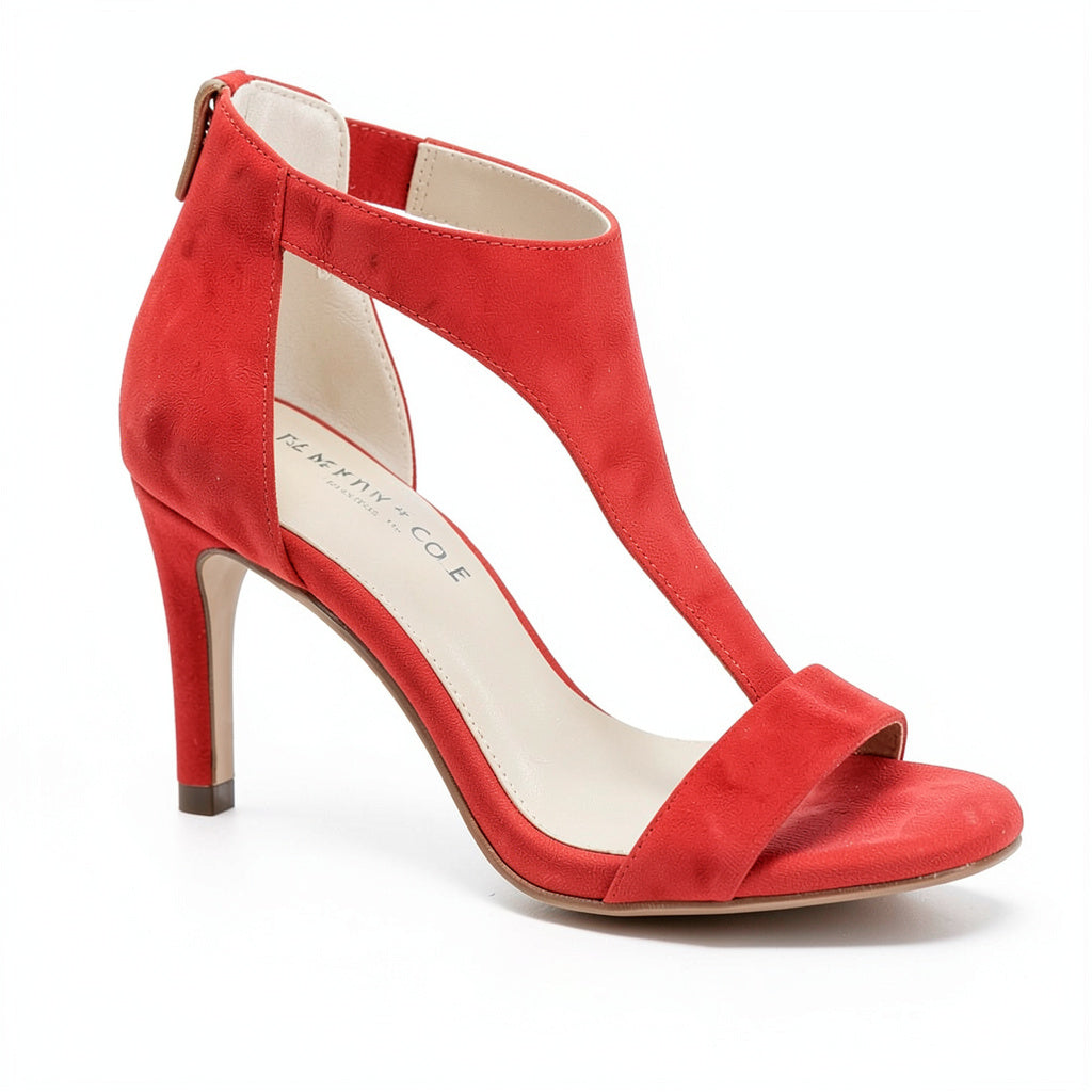 Kenneth Cole Womens Brooke T-Strap High-Heel Sandals, Size 8.5