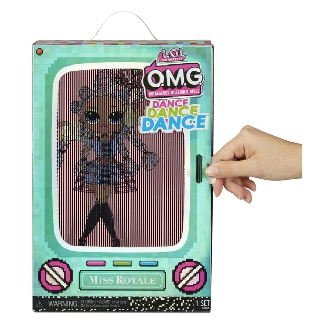 LOL Surprise OMG Dance Dance Dance Miss Royale Fashion Doll with 15 Surprises In