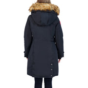 Canada Weather Essentials Long Parka in Black, Size Large