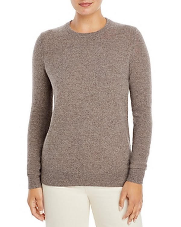 C by Bloomingdale's Crewneck Cashmere Sweater , Size XS