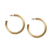 Lucky Brand Medium Tubular Hoop Earrings 2Inches