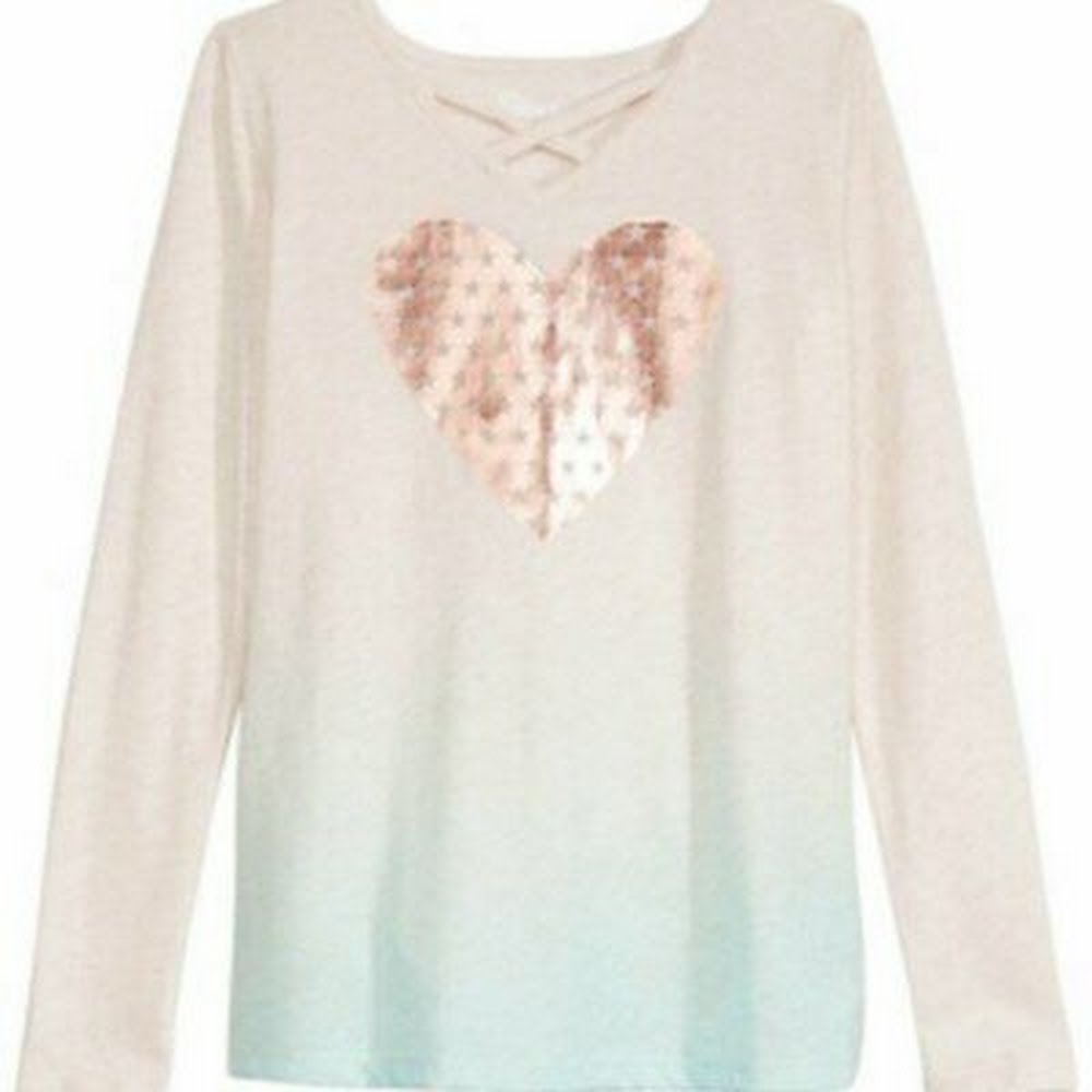 Epic Threads Big Girls Ombre Heart T-Shirt, XL (16)