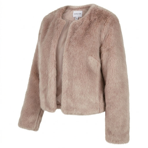 Carolina Belle Faux Fur Coat, Size Small