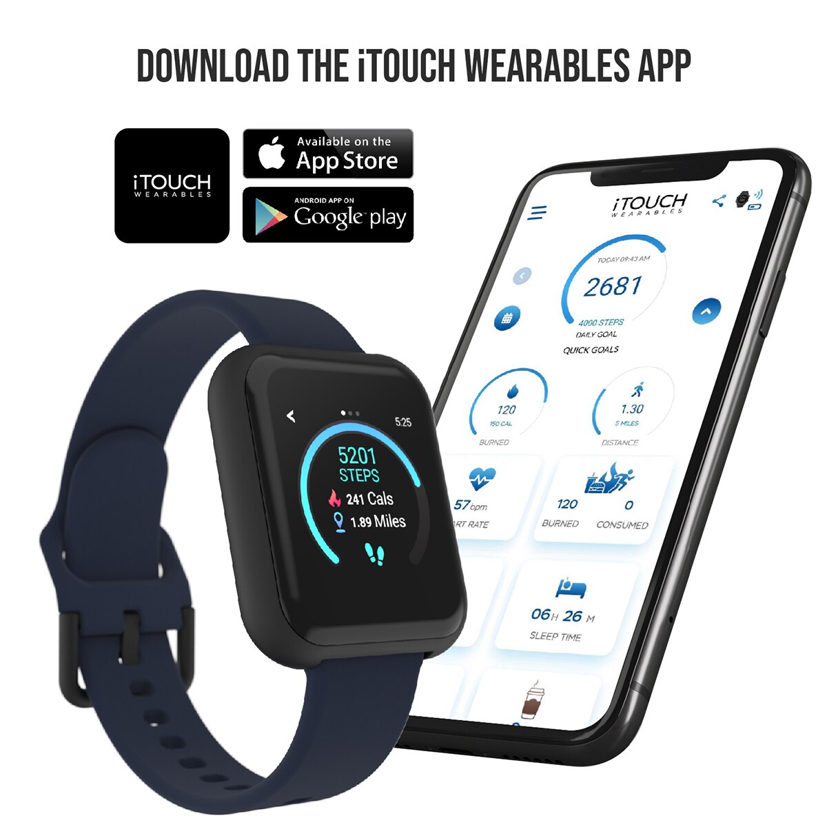 ITouch Air 3 Digital Dial Smartwatch - 500009B-042-G02