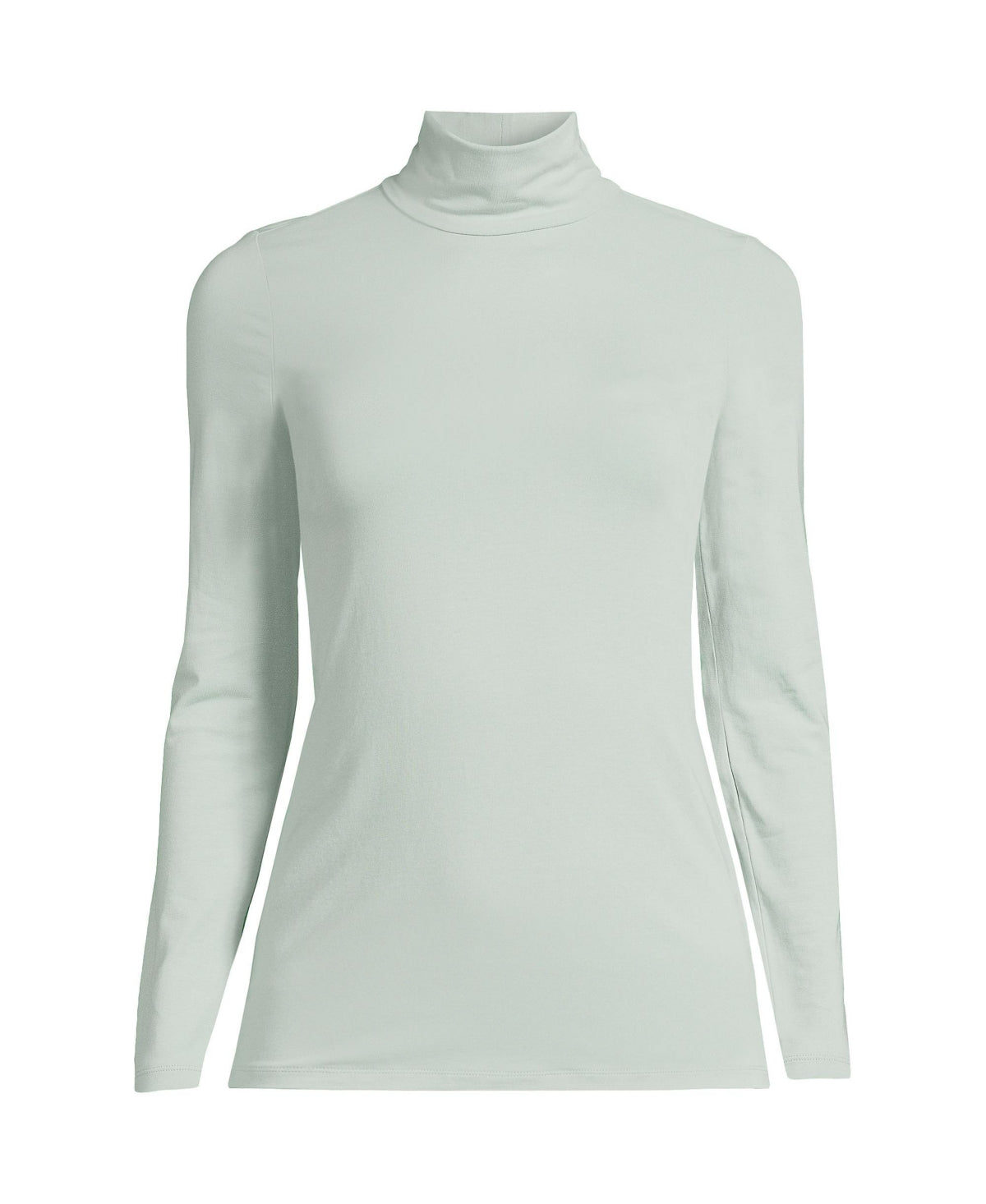 Lands End Womens Lightweight Jersey Long Sleeve Turtleneck