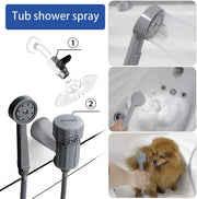 YOO.MEE Pets Shower Attachment, Quick Connect on Tub Spout w/Front Diverter