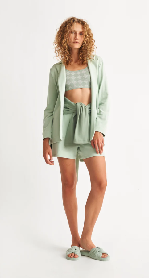 Skin Elenora Belted Knit Blazer