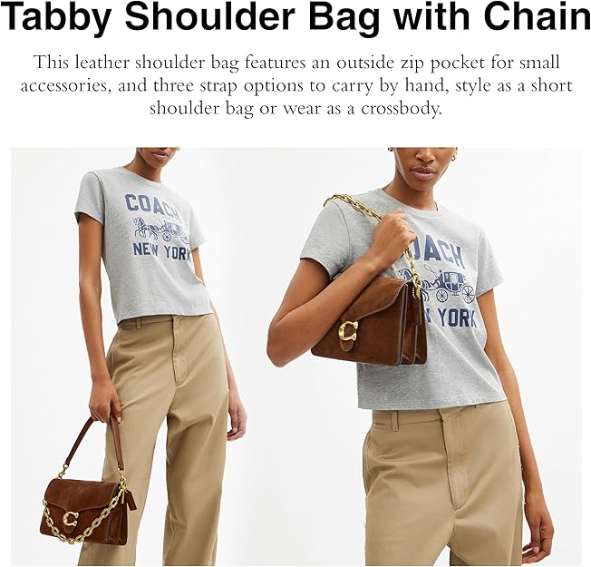 COACH Chain Tabby Bag - Brown