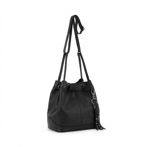 The Sak Castella Leather Boho Drawstring Bucket Bag