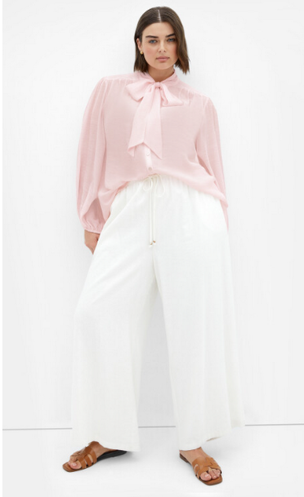 City Chic Arianna Top - pink, Size XS-14