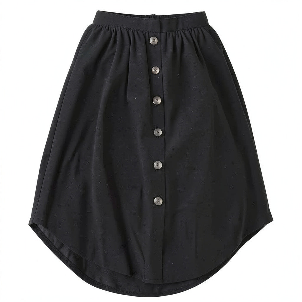J. Jill Womens Black Long Elastic Waist Asymmetrical skirt, size Small