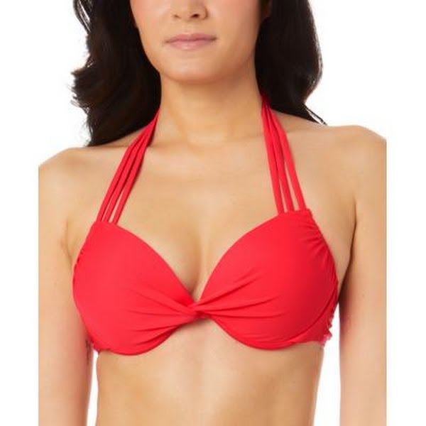 Salt + Cove Juniors Strappy Underwire Push-up Bikini Top, Size Small