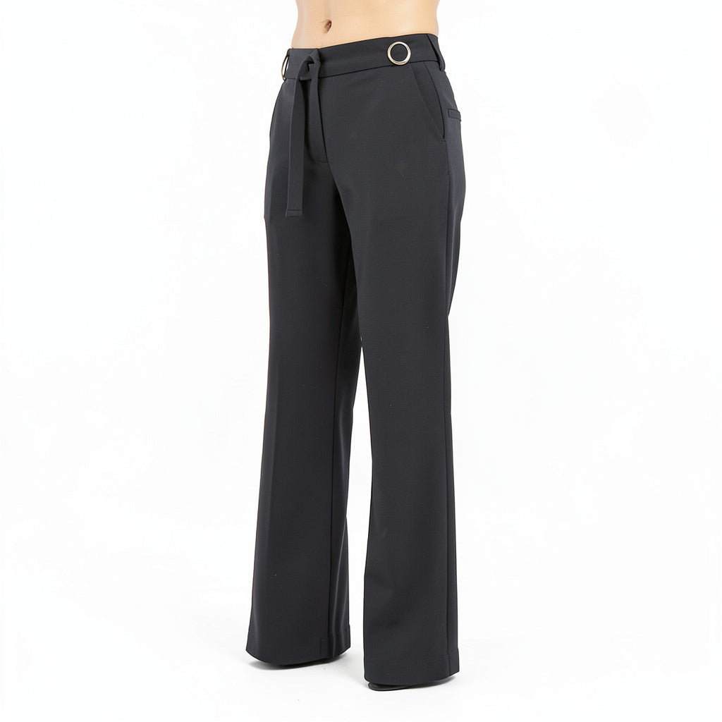 Nine West Women’s Flare Leg Hardware Detail Trousers, 14W