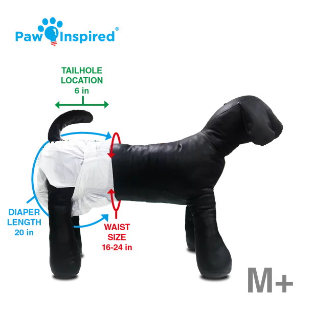Paw Inspired Disposable Dog Diapers Female| Puppy  Doggie  Cat  Pet Diapers |Dia