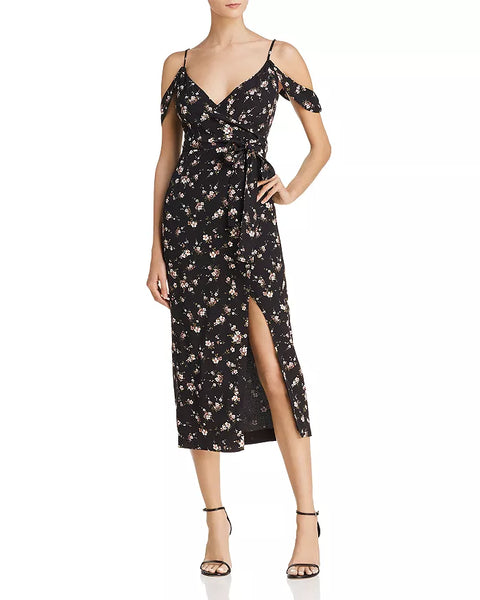 Bardot Floral Mock Wrap Dress - Size XS