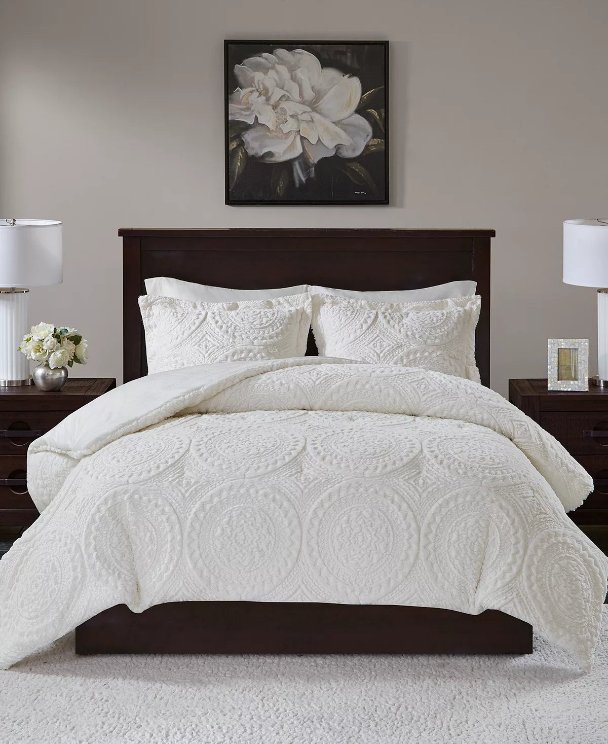 Madison Park Nova Embroidered Medallion Ultra Plush Comforter Set Californi